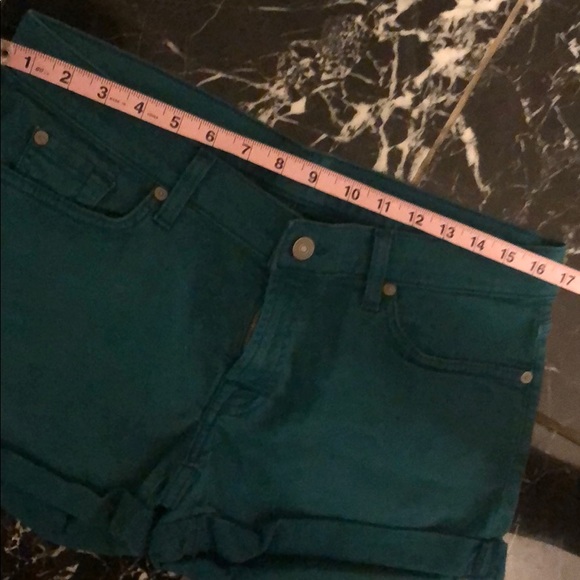 Bright Teal 7 for All Mankind Shorts - Picture 5 of 5